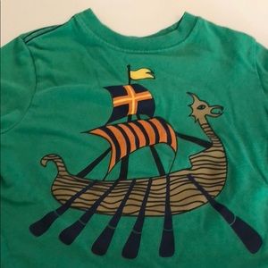 Hanna Andersson boys shirt Viking size 110